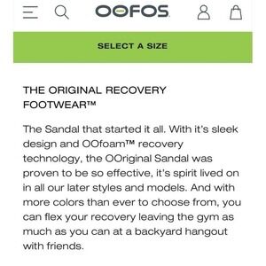 Oofos flip flops